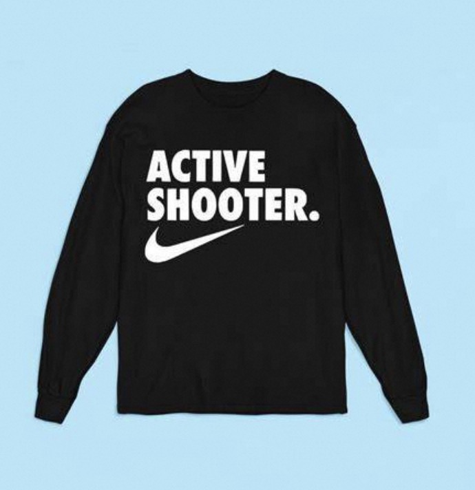 active shooter t shirt meme