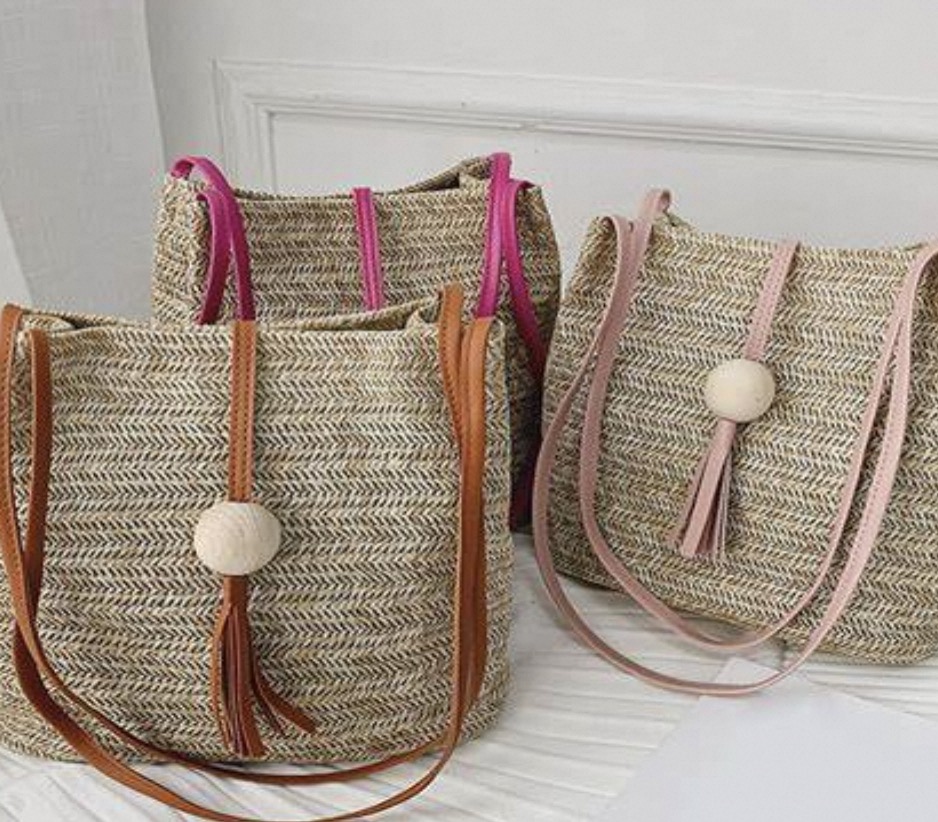 women's straw handbags