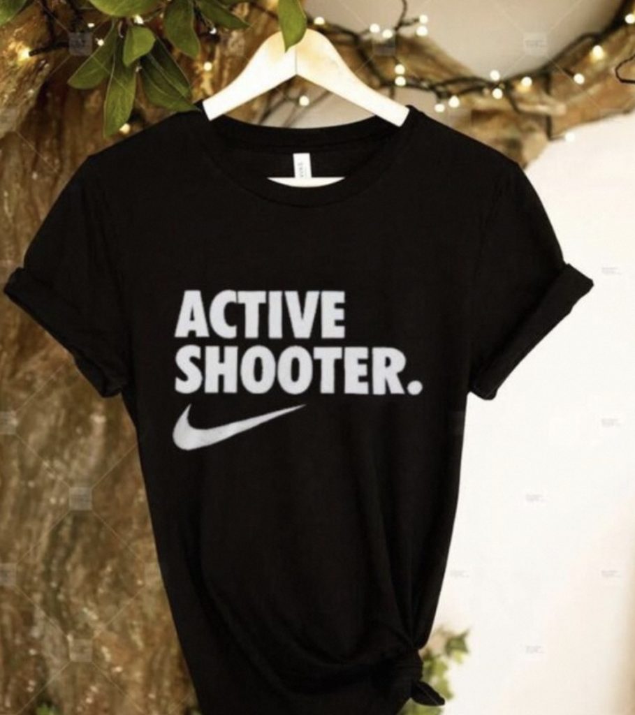 active shooter basketball shirt