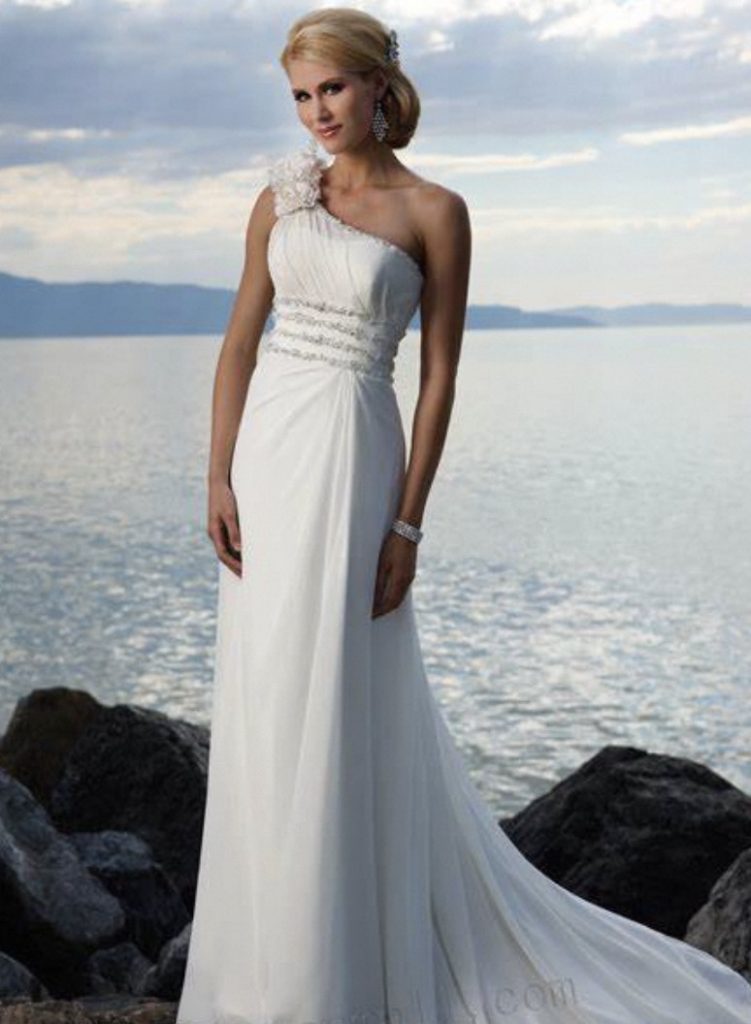 beach wedding dress