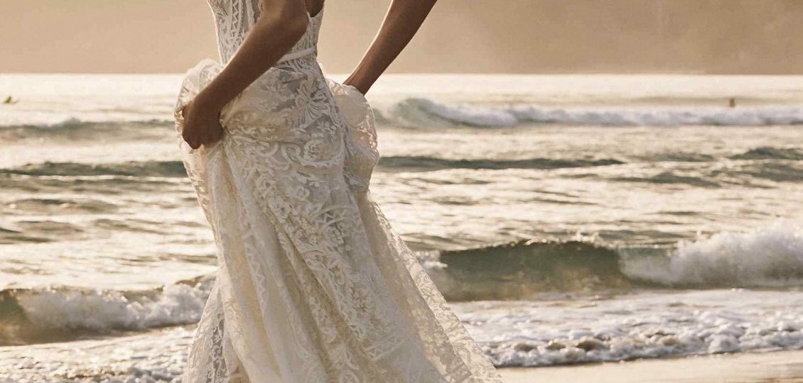 beach wedding dress