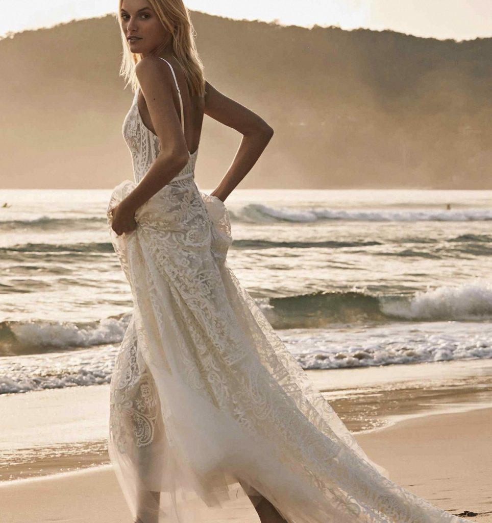 beach wedding dress