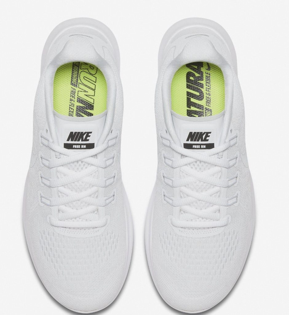 white nike running shoes