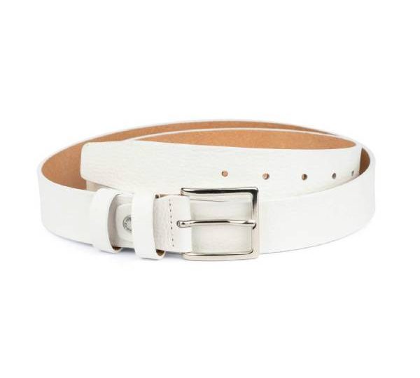 men's white belt