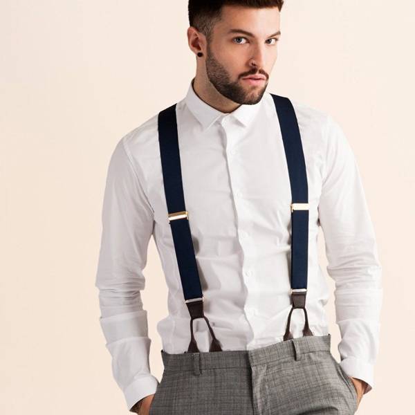 how to wear suspenders with a belt