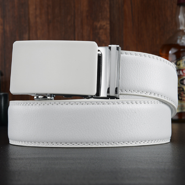 mens white belt