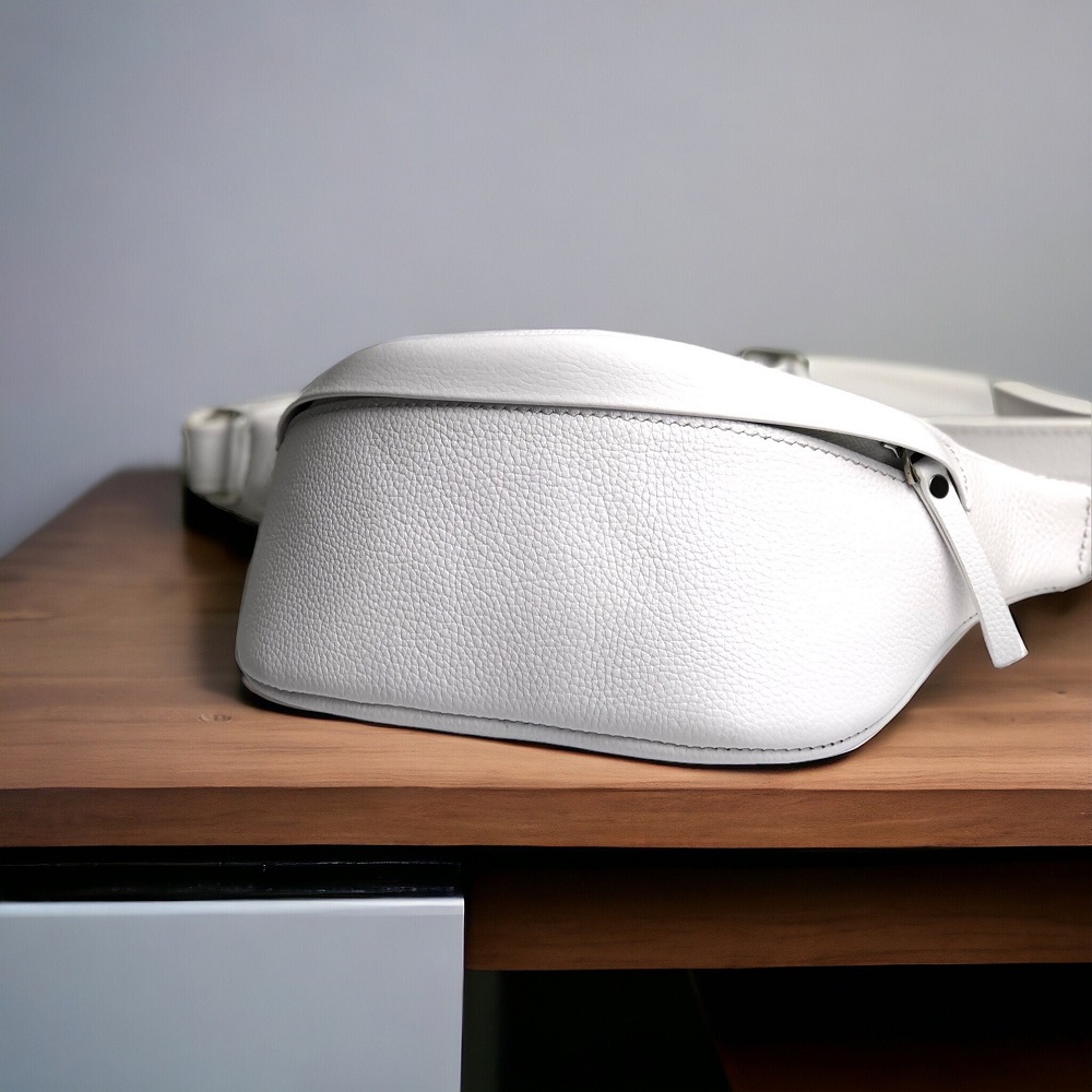 white belt bag