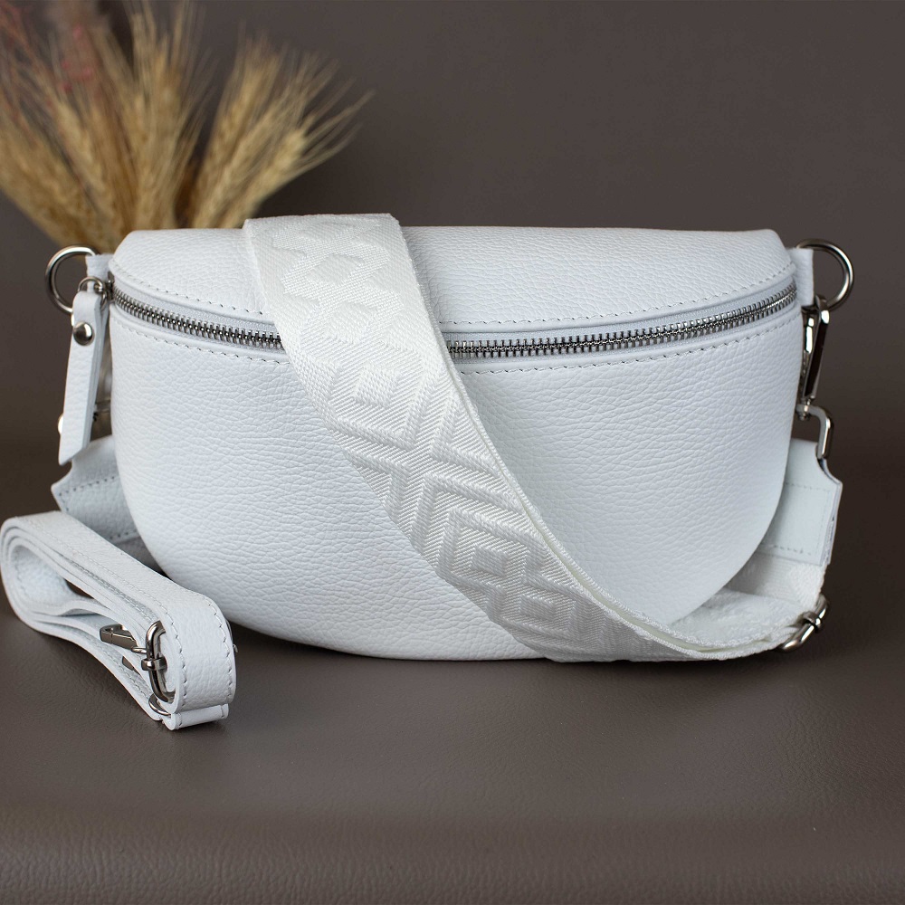 white belt bag