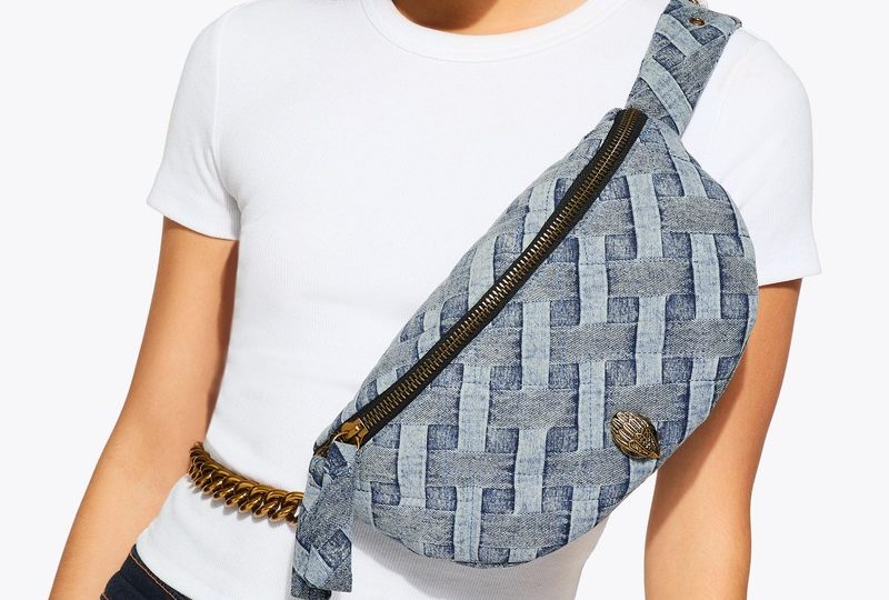 Denim belt bag