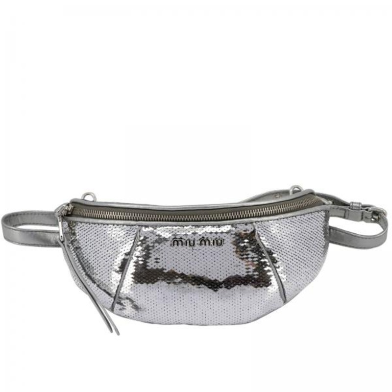 Silver belt bag