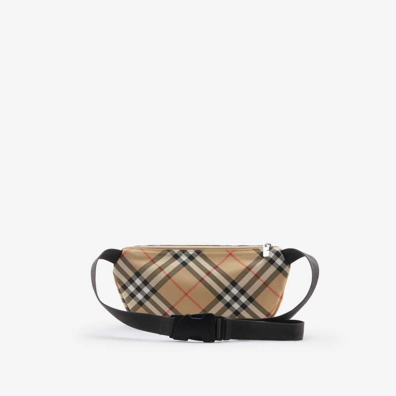 Checkered belt bag