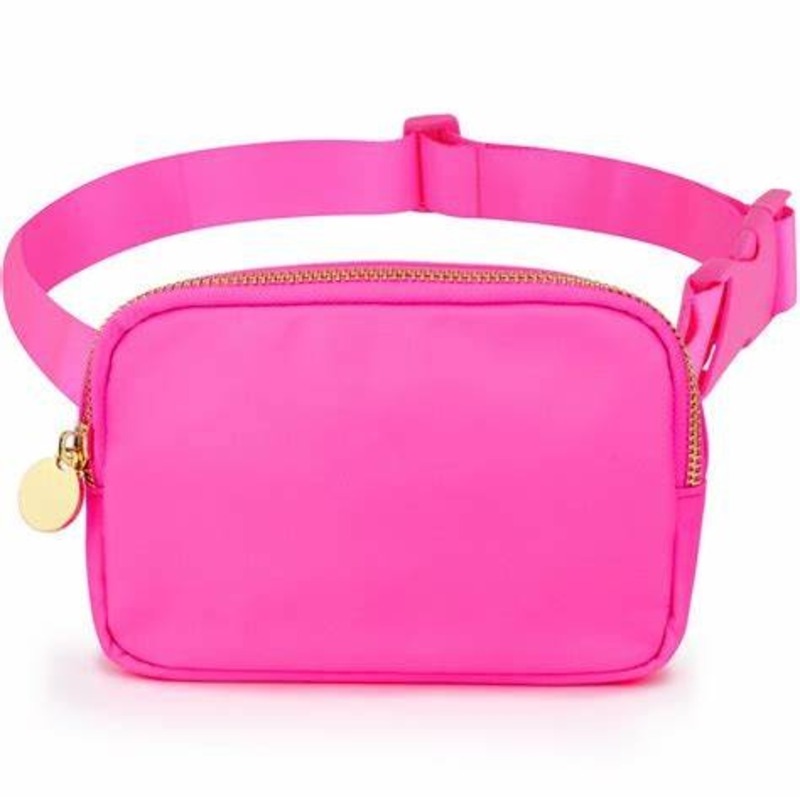 Hot pink belt bag