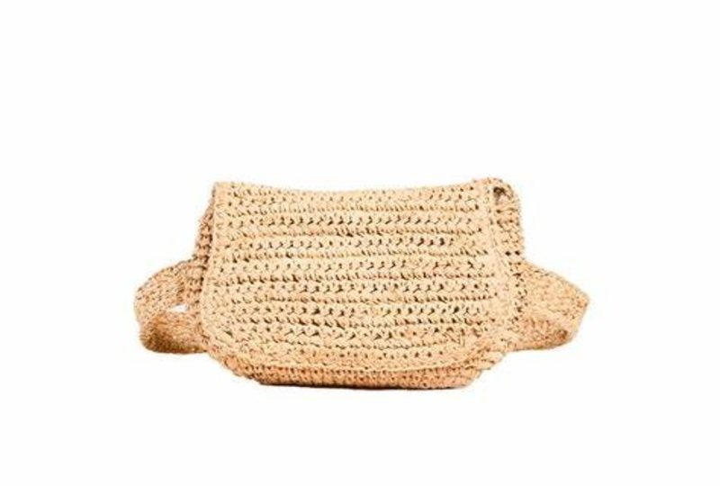 Straw belt bag