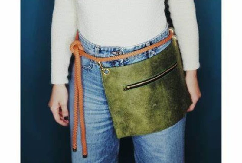 Green belt bag