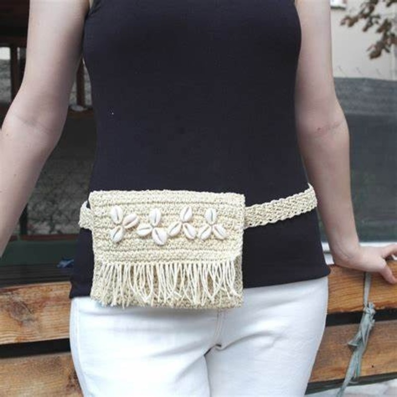 Crochet belt bag