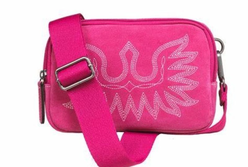 Hot pink belt bag