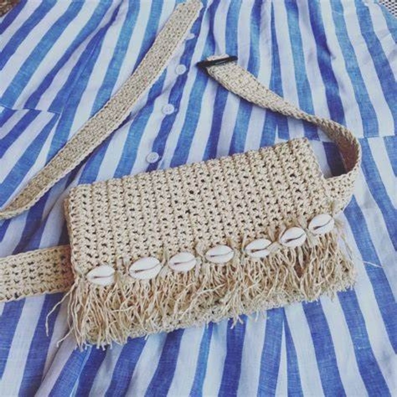 Crochet belt bag