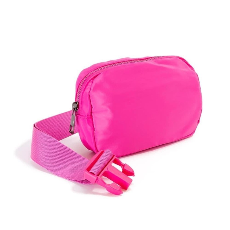 Hot pink belt bag