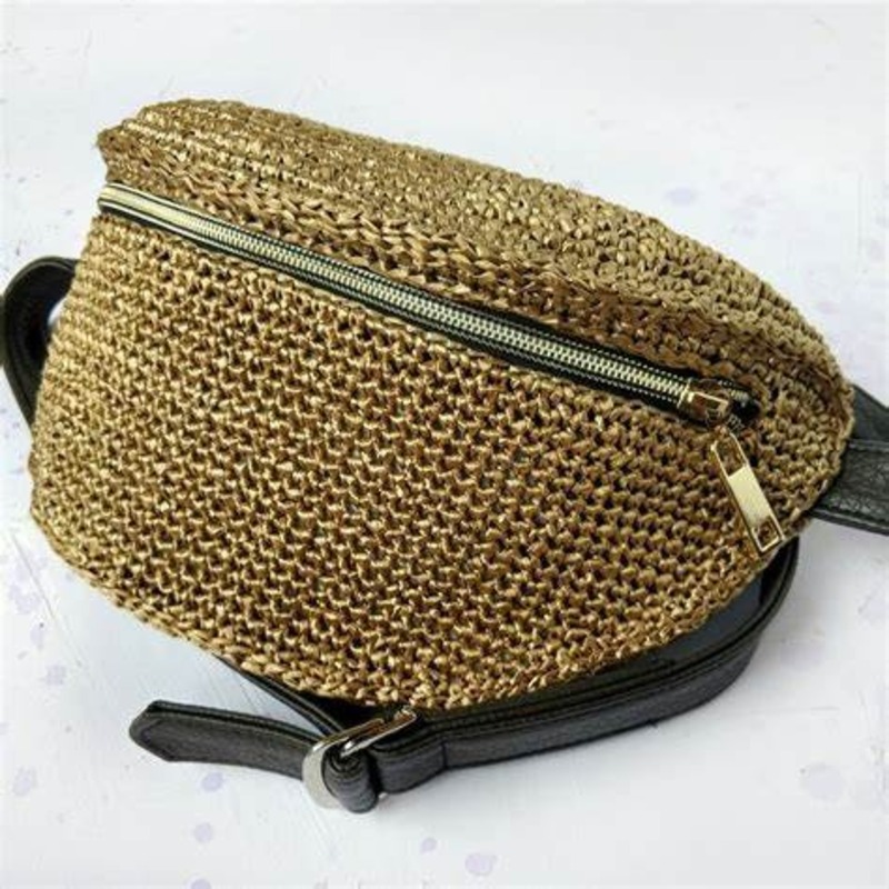 Raffia Belt Bag